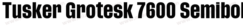 Tusker Grotesk 7600 Semibold字体转换